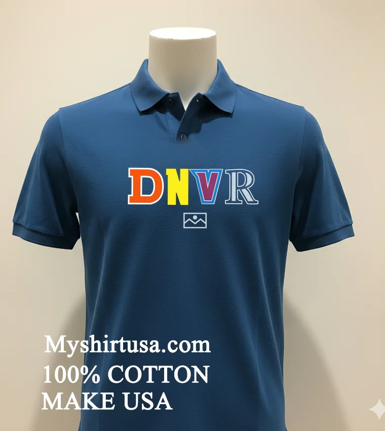 Denver Broncos Dnvr Letters new t-shirt - navy-shirt Denver Broncos Dnvr Letters Shirt Navy Shirt 2