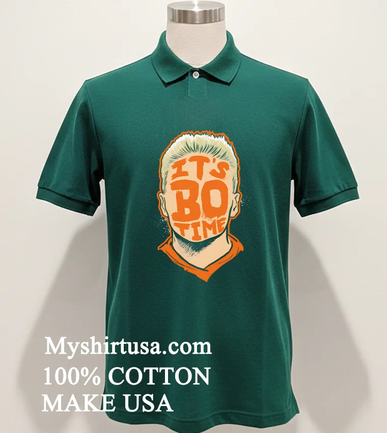 Denver Broncos It S Bo Time new t-shirt - green-shirt Denver Broncos Its Bo Time Shirt Green Shirt