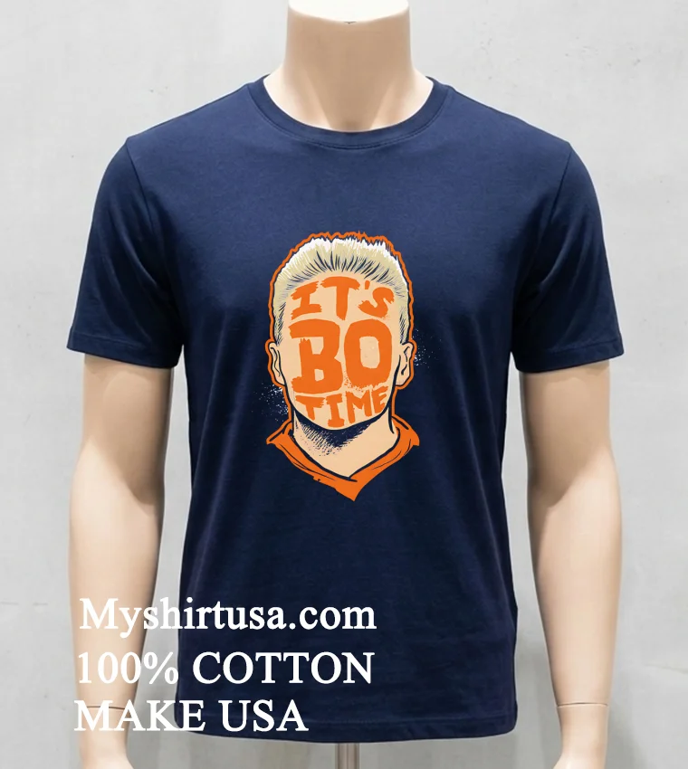 Denver Broncos It S Bo Time new t-shirt - navy-shirt Denver Broncos Its Bo Time Shirt Navy Shirt