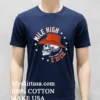 Denver Broncos Mile High Til The Day I Die Skull Shirt Navy Shirt