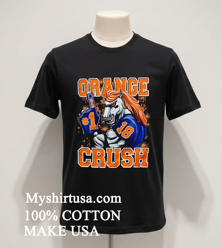 Denver Broncos Orange Crush Graphic Shirt Balck Shirt