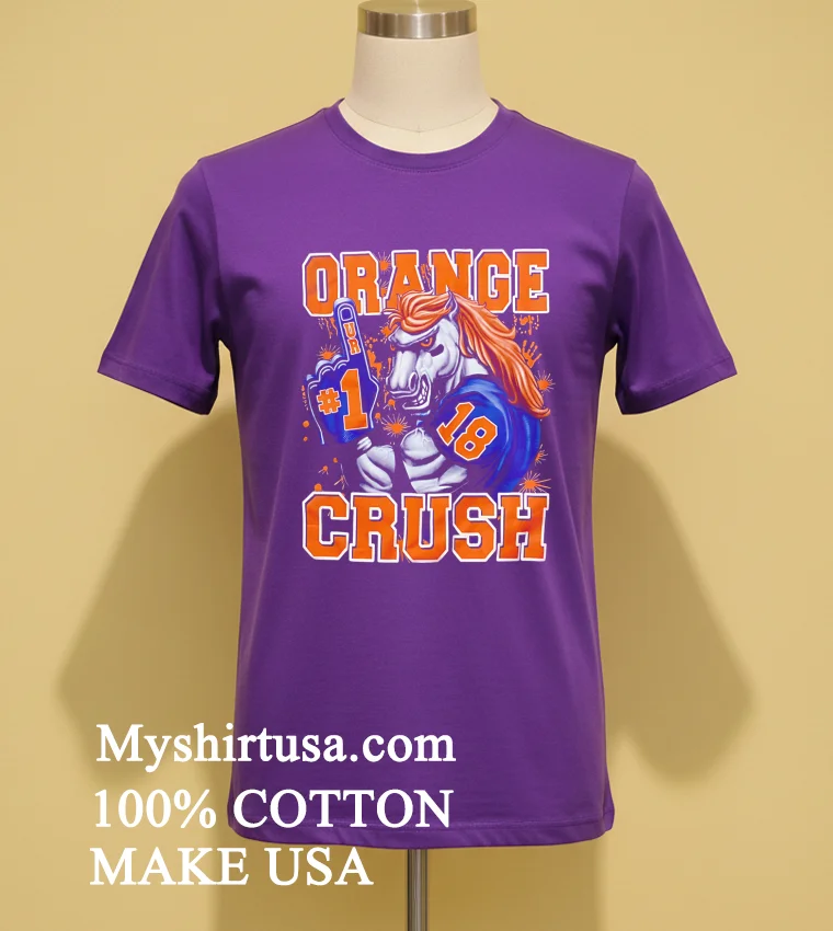 Denver Broncos Orange Crush Graphic Shirt Purple Shirt