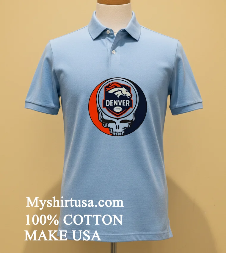 Denver Broncos Stealie Shirt - blue-shirt Denver Broncos Stealie Shirt Blue Shirt