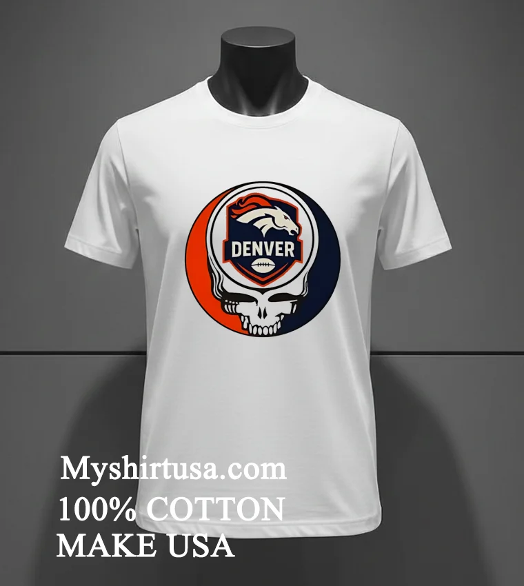 Denver Broncos Stealie Shirt - white-t-shirt Denver Broncos Stealie Shirt White T Shirt 2