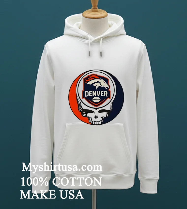 Denver Broncos Stealie Shirt White T Shirt