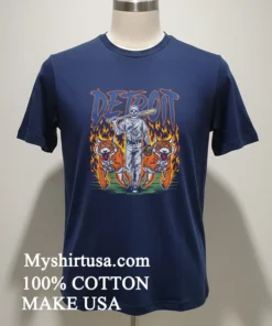 Detroit Baseball Tigers Graphic Skeleton new t-shirt