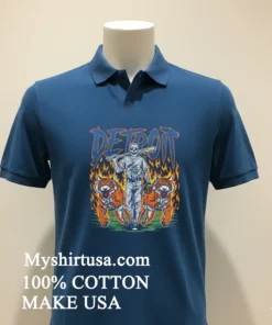 Detroit Baseball Tigers Graphic Skeleton new t-shirt