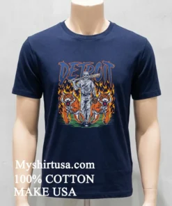 Detroit Baseball Tigers Graphic Skeleton new t-shirt