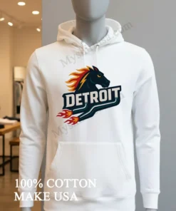 Detroit Flaming Horse Head Racing funny america t-shirts