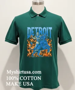 Detroit Football Lions Graphic Skeleton Shirt Green Shirt