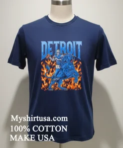 Detroit Football Lions Graphic Skeleton new t-shirt