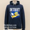 Detroit Lions Football Cute Cartoon Mascot Shirt Navy Shirt 1