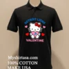 Detroit Lions Hello Kitty Valentine Cute Shirt Balck Shirt 2