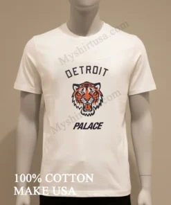 Detroit Palace Tiger Face Logo funny america t-shirts