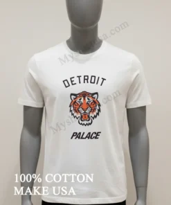 Detroit Palace Tiger Face Logo funny america t-shirts
