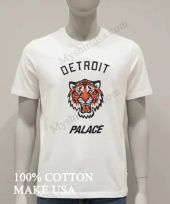 Detroit Palace Tiger Face Logo funny america t-shirts