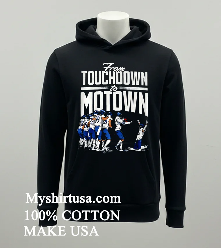 Detroit Tigers From Touchdown To Motown Football Players Shirt Balck Shirt
