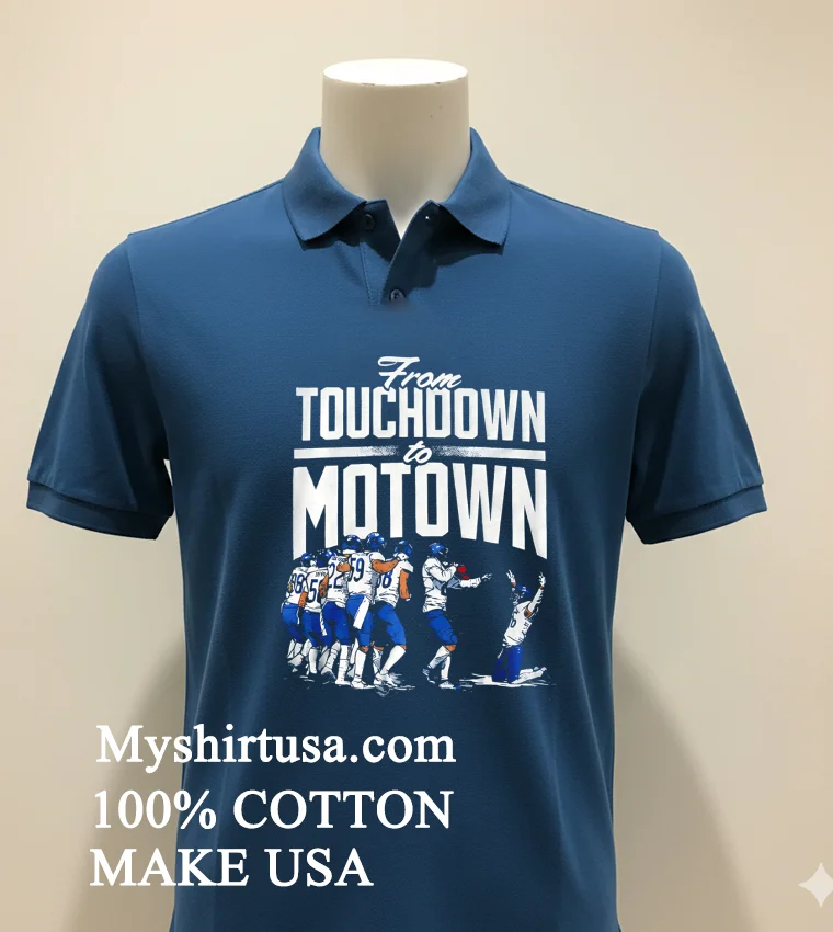 Detroit Tigers From Touchdown To Motown Football Players Shirt Navy Shirt 1