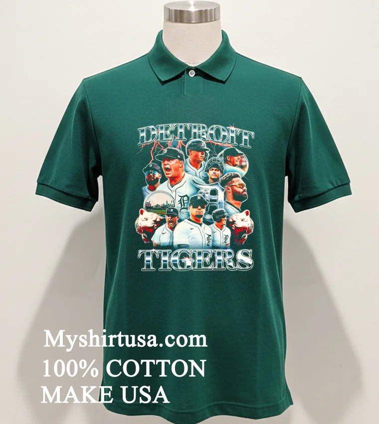 Detroit Tigers Graphic Team Players new t-shirt - green-shirt Detroit Tigers Graphic Team Players Shirt Green Shirt