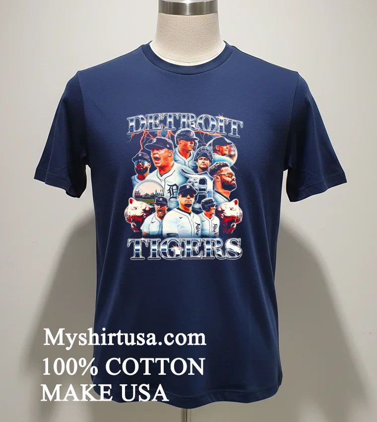 Detroit Tigers Graphic Team Players new t-shirt - navy-shirt Detroit Tigers Graphic Team Players Shirt Navy Shirt 1