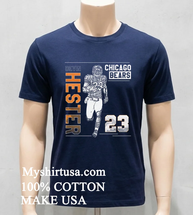 Devin Hester Chicago Bears Football 23 Retro Shirt - navy-shirt Devin Hester Chicago Bears Football 23 Retro Shirt Navy Shirt