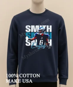 Devonta Smith 6 Philadelphia Eagles Football Players Super Bowl 2025 funny america t-shirts