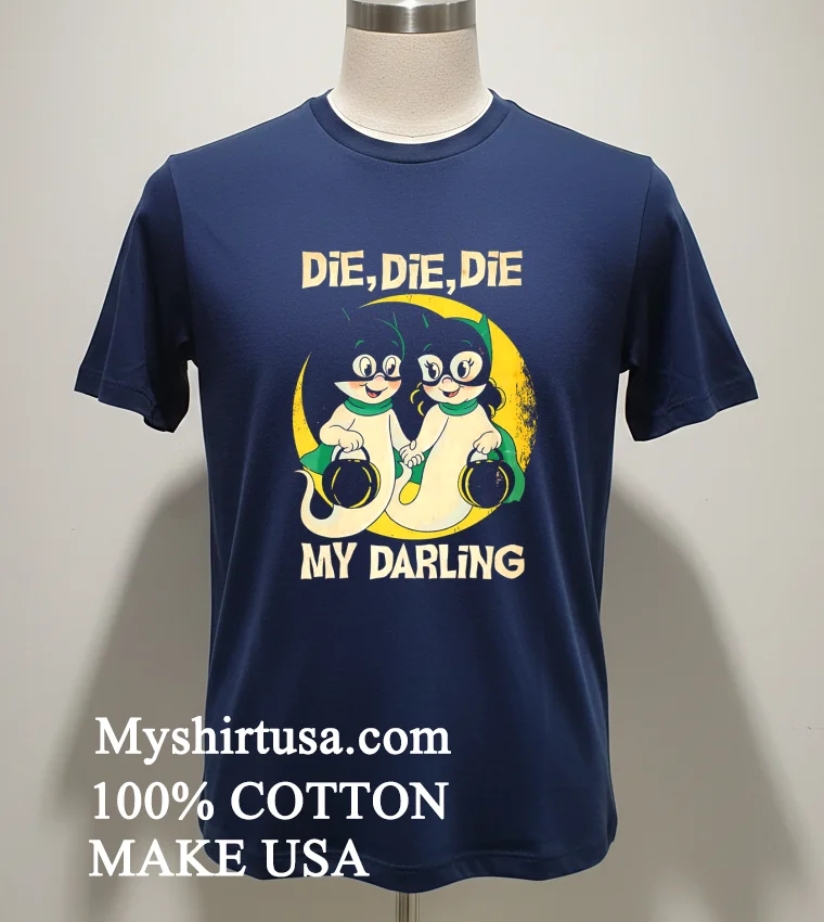 Die Die Die My Darling Halloween new t-shirt - navy-shirt Die Die Die My Darling Halloween Shirt Navy Shirt 1