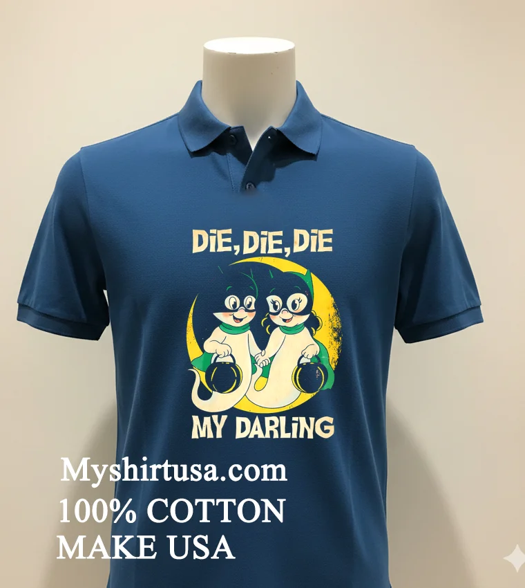 Die Die Die My Darling Halloween new t-shirt - navy-shirt Die Die Die My Darling Halloween Shirt Navy Shirt 2