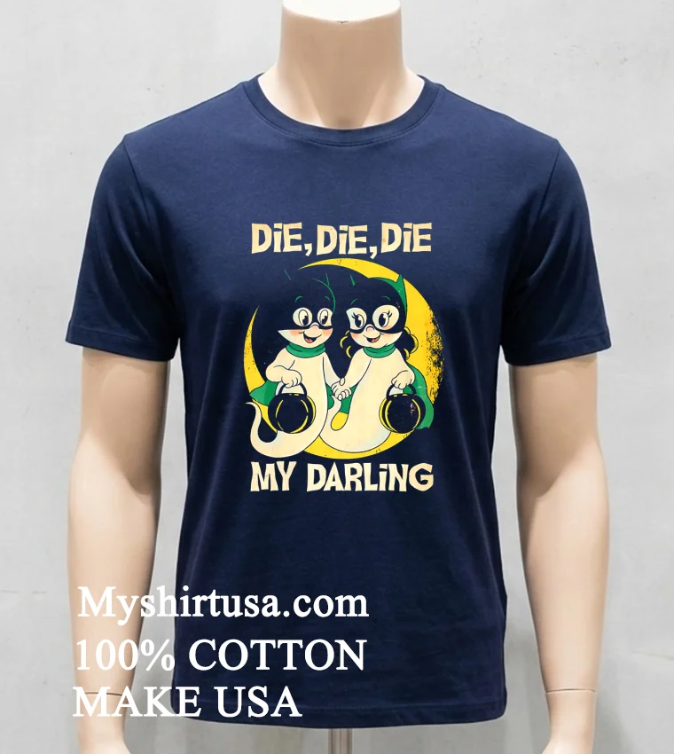 Die Die Die My Darling Halloween new t-shirt - navy-shirt Die Die Die My Darling Halloween Shirt Navy Shirt
