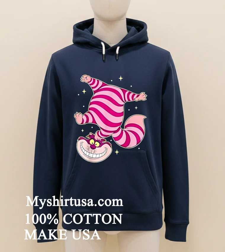 Disney Alice In Wonderland Cheshire Cat Cute Shirt - navy-shirt Disney Alice In Wonderland Cheshire Cat Cute Shirt Navy Shirt 2