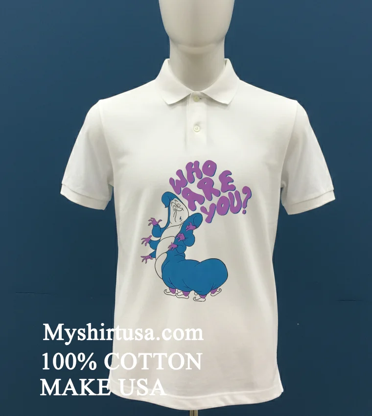 Disney Alice In Wonderland Who Are You Shirt - white-t-shirt Disney Alice In Wonderland Who Are You Shirt White T Shirt