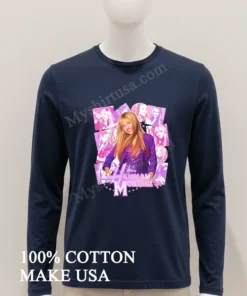 Disney Hannah Montana Pop Star Montage Graphic funny america t-shirts
