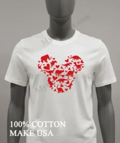 Disney Head Love Prehistoric Animals Heart funny america t-shirts