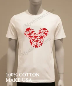 Disney Head Love Prehistoric Animals Heart funny america t-shirts