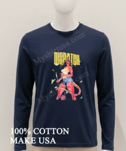 Dispatch Red Demon Girl With Horns And Money funny america t-shirts