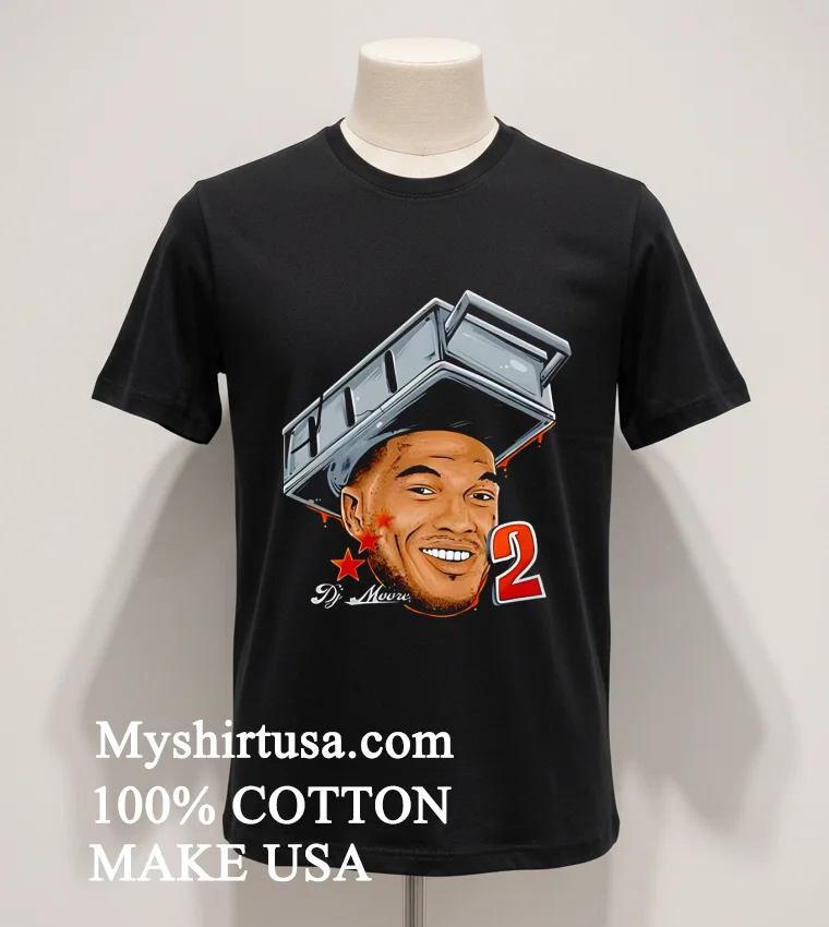 Dj Moore Chicago Bears Fat Head Shirt - balck-shirt Dj Moore Chicago Bears Fat Head Shirt Balck Shirt