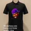 Dj Screw Houston Hip Hop Purple Hat Portrait Shirt Balck Shirt 1