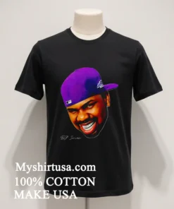 Dj Screw Houston Hip Hop Purple Hat Portrait funny america t-shirts