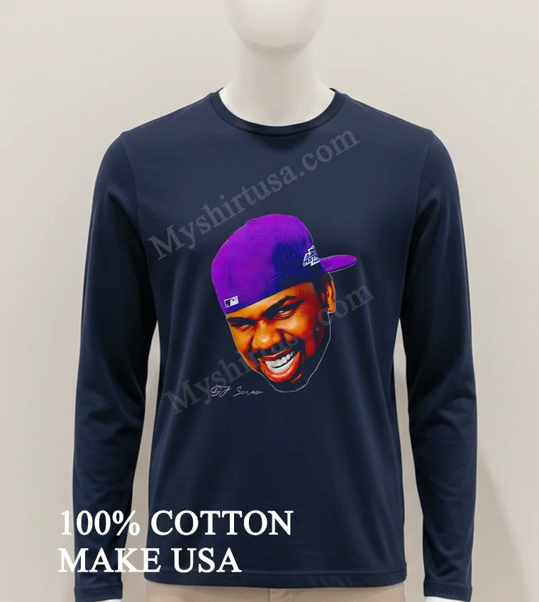 Dj Screw Houston Hip Hop Purple Hat Portrait Shirt Hoodie Shirt 1