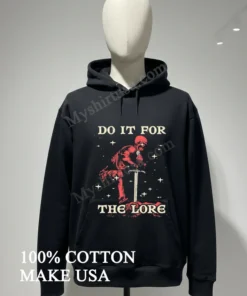 Do It For The Lore Kneeling Skeleton Knight With Sword funny america t-shirts