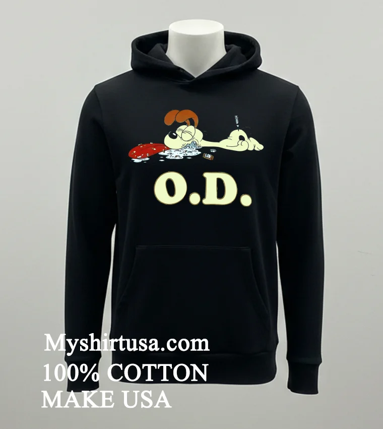 Dog Not Od Cartoon Shirt - balck-shirt Dog Not Od Cartoon Shirt Balck Shirt