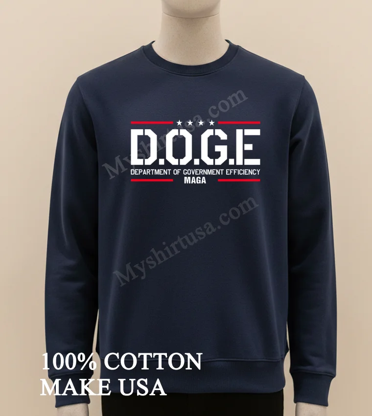 Doge Department Of Government Efficiency Shirt Long Sleve Shirt