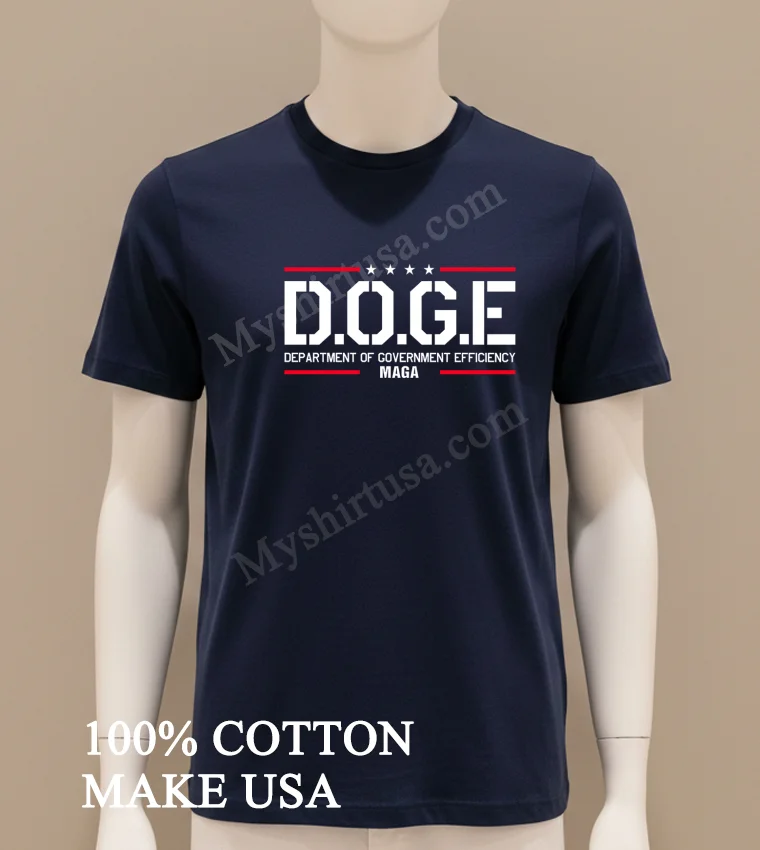 Doge Department Of Government Efficiency Shirt Navy Shirt