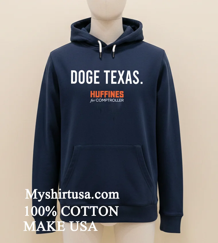 Doge Texas Huffines For Comptroller Shirt Navy Shirt 1