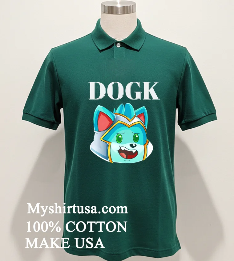 Dogk Head Shirt Green Shirt