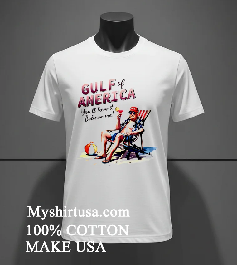 Donald Trump Chilly Gulf Of America Ocean Vintage Shirt White T Shirt 3