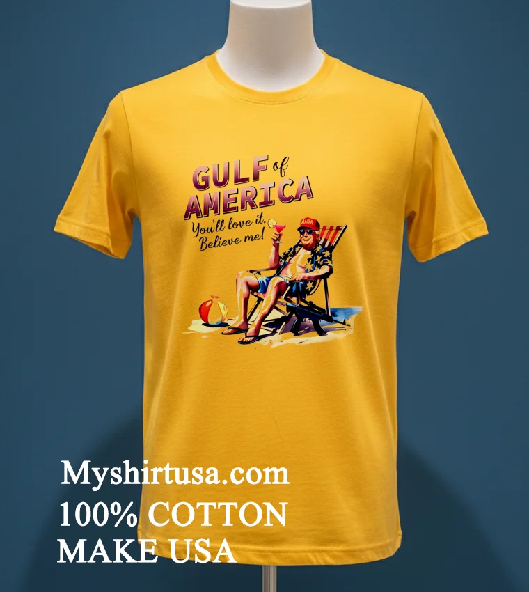 Donald Trump Chilly Gulf Of America Ocean Vintage Shirt Yellow T Shirt
