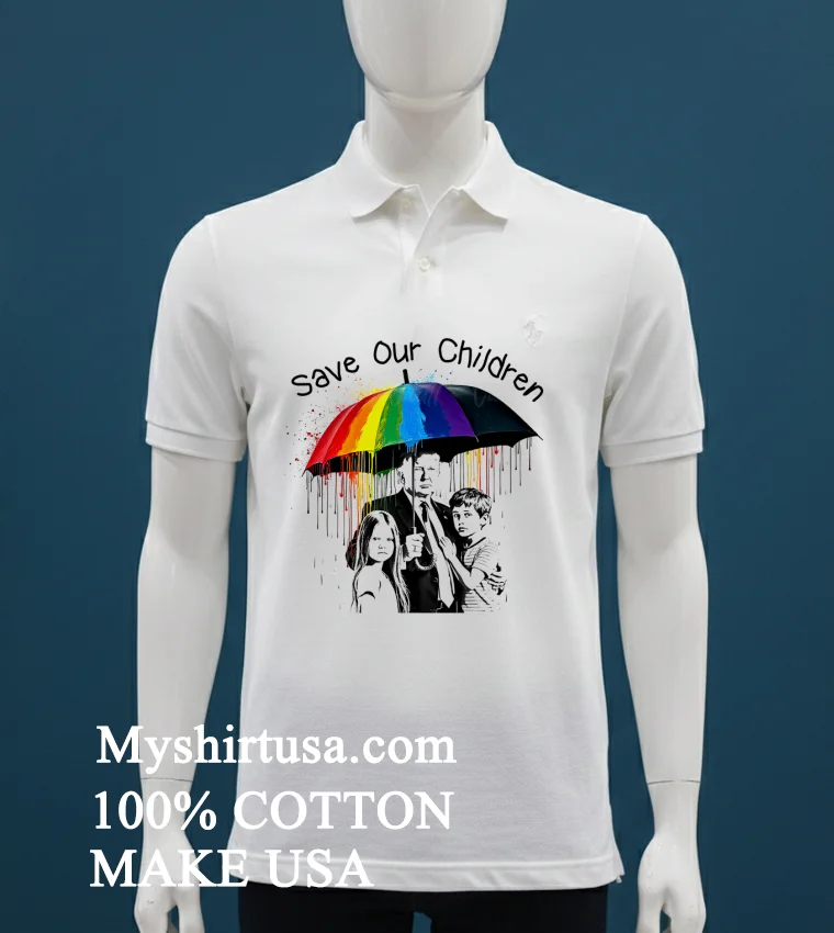 Donald Trump Save Our Children Shirt White T Shirt
