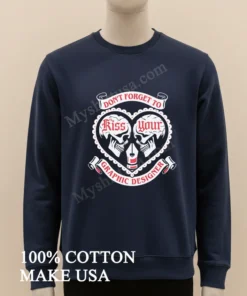 Don T Forget To Kiss Your Graphic Designer Skulls Heart Pen Nib funny america t-shirts