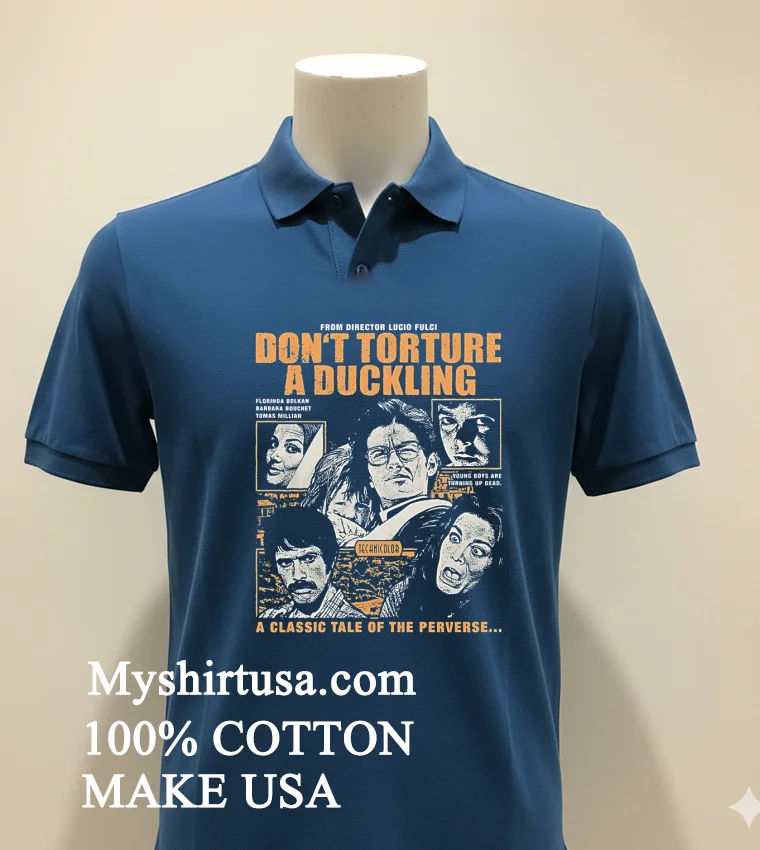 Don T Torture A Duckling Directed By Lucio Fulci A Classic Tale Of The Perverse Shirt - navy-shirt Dont Torture A Duckling Directed By Lucio Fulci A Classic Tale Of The Perverse Shirt Navy Shirt 1